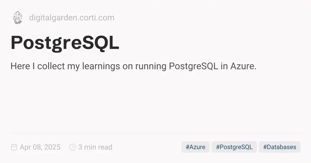 PostgreSQL